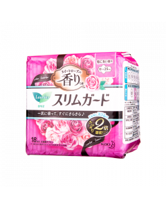 玫瑰香纖薄量多日用護翼衛生巾-25CM 18PCS