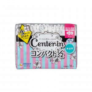 CENTER-IN纖薄棉柔日用護翼衛生巾 - 無香 24.5CM 16'S