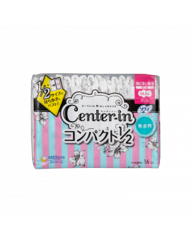 CENTER-IN纖薄棉柔日用護翼衛生巾 - 無香 24.5CM 16'S