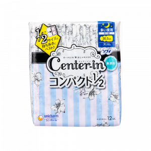 CENTER-IN 纖薄棉柔多量日用/夜用護翼衛生巾 - 無香 30.5CM 12'S