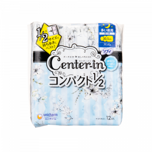 CENTER-IN 纖薄棉柔多量日用/夜用護翼衛生巾 - 皂香 30.5CM 12PCS