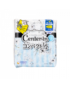 CENTER-IN 纖薄棉柔多量日用/夜用護翼衛生巾 - 皂香 30.5CM 12PCS