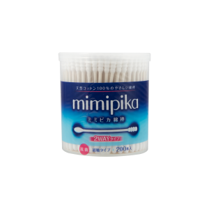DAISAN COTTON LABO MIMIPIKA 2WAY紙軸棉花棒 200'S