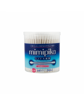 DAISAN COTTON LABO MIMIPIKA 2WAY紙軸棉花棒 200'S