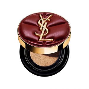 YSL 聖羅蘭輕透無重羽毛氣墊粉底SPF23#10 14G (酒紅皮革盒)