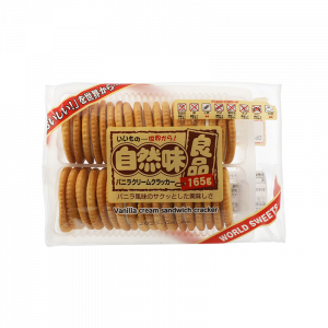 自然味良品香草奶油夾心餅 165G