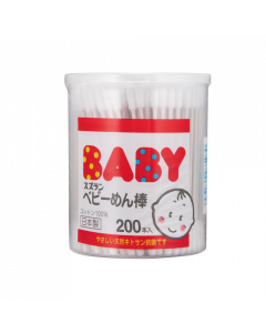 嬰兒專用潔淨棉花捧 200PCS