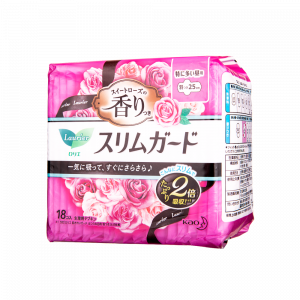 玫瑰香纖薄量多日用護翼衛生巾-25CM 18PCS