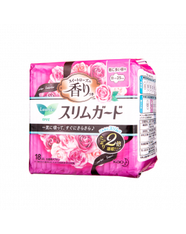 玫瑰香纖薄量多日用護翼衛生巾-25CM 18PCS