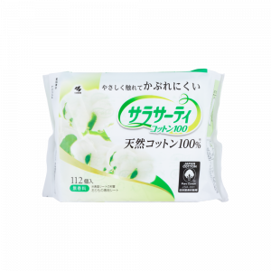 100%純棉抗敏衛生護墊-無香 112PCS