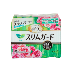 樂而雅玫瑰香纖薄量多日用護翼衛生巾-20.5CM 26'S