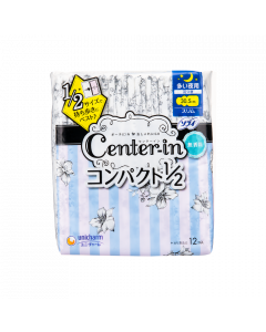 CENTER-IN 纖薄棉柔多量日用/夜用護翼衛生巾 - 無香 30.5CM 12'S