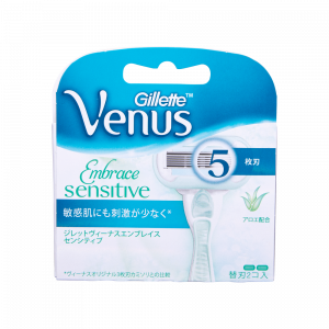 吉列VENUS EMBRACE女士防敏除毛刀片 2'S