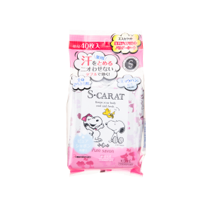 藥用止汗清爽濕紙巾-皂香 40PCS