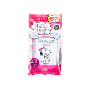 藥用止汗清爽濕紙巾-玫瑰香 40PCS