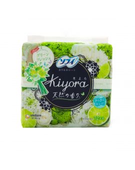 SOFY KIYORA 絲薄柔滑芬香護墊-綠色清新 72'S