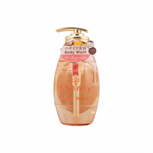 AND HONEY 亮肌滋潤蜂蜜沐浴露-玫瑰蜂蜜香 500ML (粉)