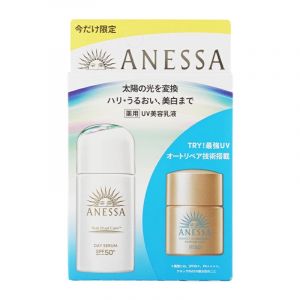 SHISEIDO ANESSA 安耐曬全效濾光活膚UV乳液SPF50 30ML (極防水美肌UV乳液12ML)