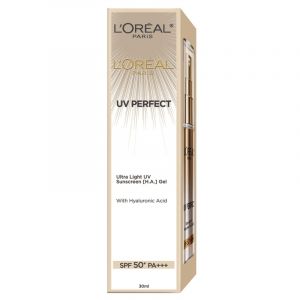 LOREAL 歐萊雅高效防護抗曬隔離水凝乳 (小銀管)SPF50 30ML